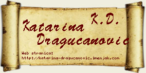 Katarina Dragucanović vizit kartica